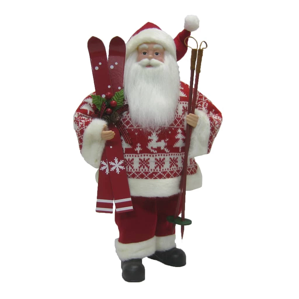 Buy 🎉 18" Santa in Red Sweater with Skis by Ashland® 💯 3 Buy 🎉 18" Santa in Red Sweater with Skis by Ashland® 💯