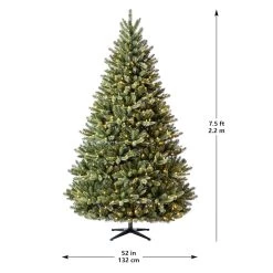 Promo 🛒 7.5ft. Pre-Lit Aspen Pine Quick Set® Artificial 🎄 Christmas Tree, Warm White LED Lights by Ashland® 🥰 -Ashland Sales 10671385 13