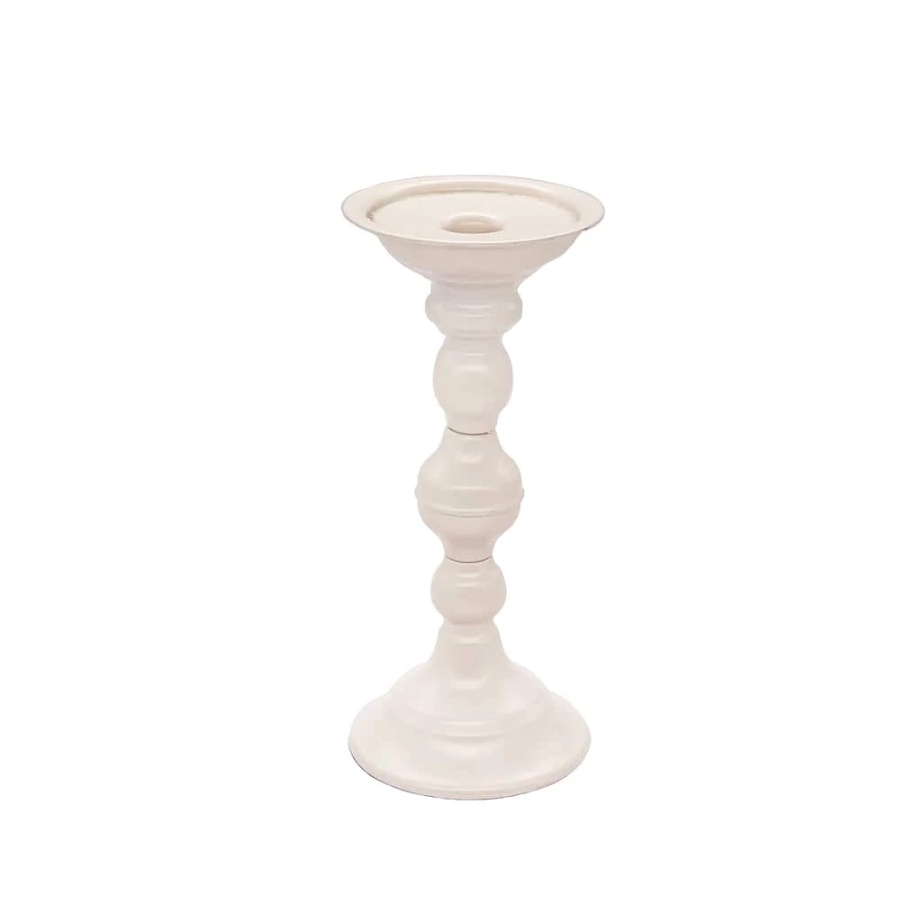 New 🔔 6 Pack: 9" Cream Metal Pillar Candle Holder by Ashland® 🌟 6 New 🔔 6 Pack: 9" Cream Metal Pillar Candle Holder by Ashland® 🌟 - Image 4