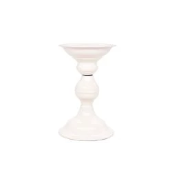 Wholesale 🛒 12 Pack: 6" Cream Metal Pillar Candle Holder by Ashland® 🎉