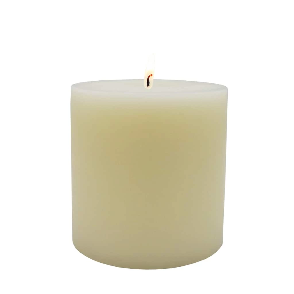 Outlet 🥰 4" x 4" Ivory Pillar Candle by Ashland® ❤️ 6 Outlet 🥰 4" x 4" Ivory Pillar Candle by Ashland® ❤️ - Image 4