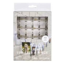 Outlet 🎁 12 Pack: 45ct. Cool White LED Clear Clip Lights by Ashland® ⭐