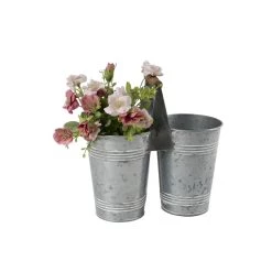 Best Sale 🔔 9.6" Mini Galvanized Double Bucket by Ashland® ⌛ -Ashland Sales 10671576 4