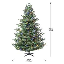 Hot Sale 😍 7.5ft. Pre-Lit Balkan Spruce Quick Set® Artificial 🔔 Christmas Tree, Color-Changing LED Lights by Ashland® 🤩 -Ashland Sales 10671960 21