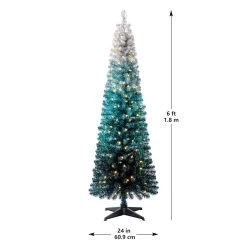 Top 10 🔔 6ft. Pre-Lit Alexa Ombre Fir Artificial 🎄 Christmas Tree, Warm White LED Lights by Ashland® ❤️ -Ashland Sales 10671961 13