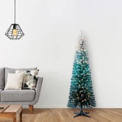 Top 10 🔔 6ft. Pre-Lit Alexa Ombre Fir Artificial 🎄 Christmas Tree, Warm White LED Lights by Ashland® ❤️ -Ashland Sales 10671961 15