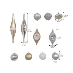 Wholesale 🎉 32ct. Silver & White Shatterproof Ornaments by Ashland® 👏 -Ashland Sales 10672811 3