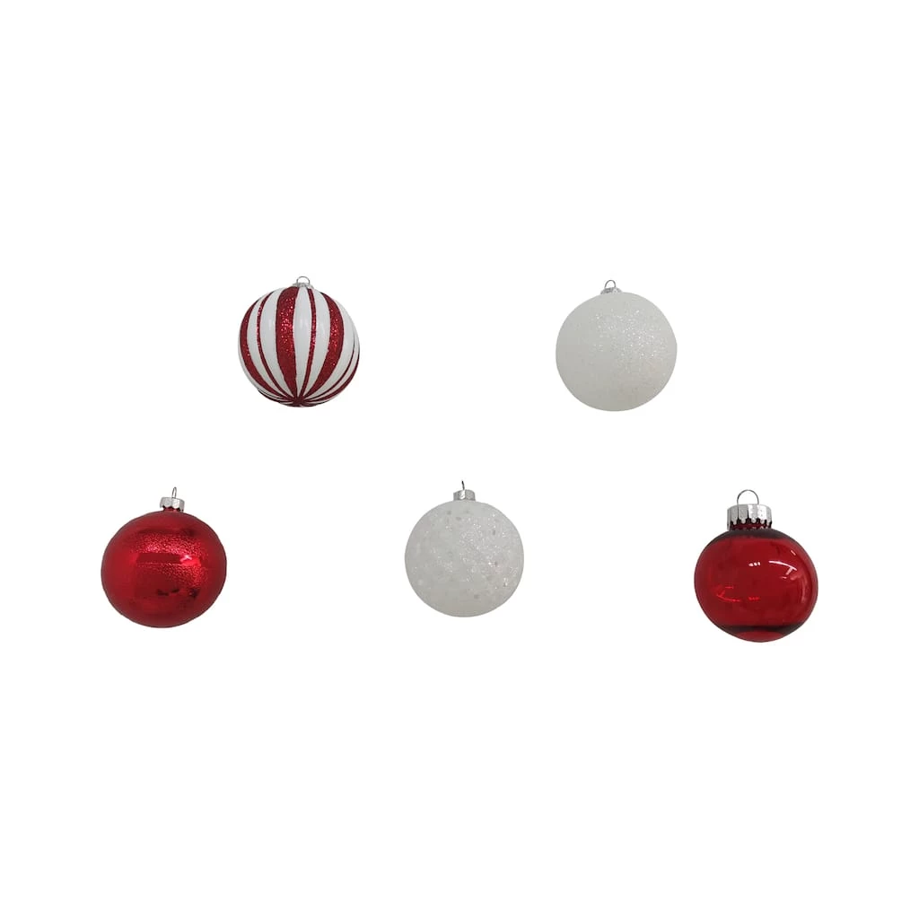 Outlet 🧨 Assorted 50ct. Red & White Ball Ornaments by Ashland® 🤩 4 Outlet 🧨 Assorted 50ct. Red & White Ball Ornaments by Ashland® 🤩 - Image 2
