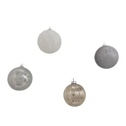 Hot Sale ✔️ Assorted 32ct. 3" Silver & White Shatterproof Ball Ornaments by Ashland® ⭐ -Ashland Sales 10672849 3