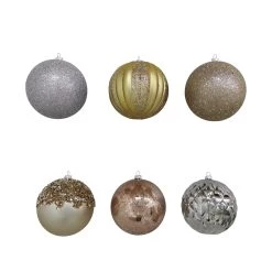 Best deal 🔥 Assorted 6ct. 4.5" Metallic Shatterproof Ball Ornaments by Ashland® ⌛ -Ashland Sales 10672855 3