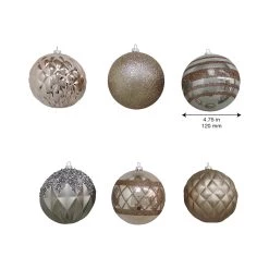 Best deal 🔥 Assorted 6ct. 4.5" Metallic Shatterproof Ball Ornaments by Ashland® ⌛ -Ashland Sales 10672855 4