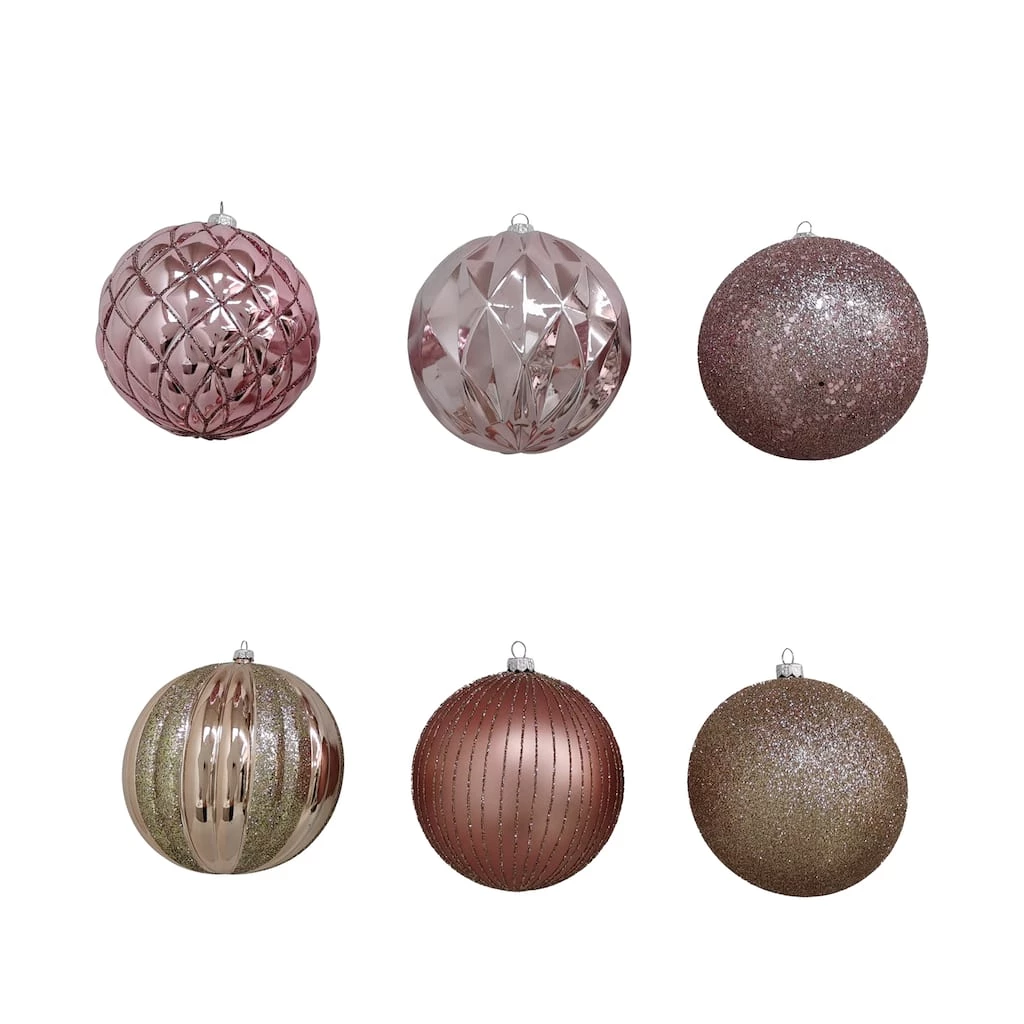 Deals 😀 Assorted 6ct. 4.5" Pink Shatterproof Ball Ornaments by Ashland® 🤩 5 Deals 😀 Assorted 6ct. 4.5" Pink Shatterproof Ball Ornaments by Ashland® 🤩 - Image 3