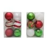 Deals ⌛ Assorted 6ct. 4.5" Red, Green & White Shatterproof Ball Ornaments by Ashland® 🎉 -Ashland Sales 10672862 1