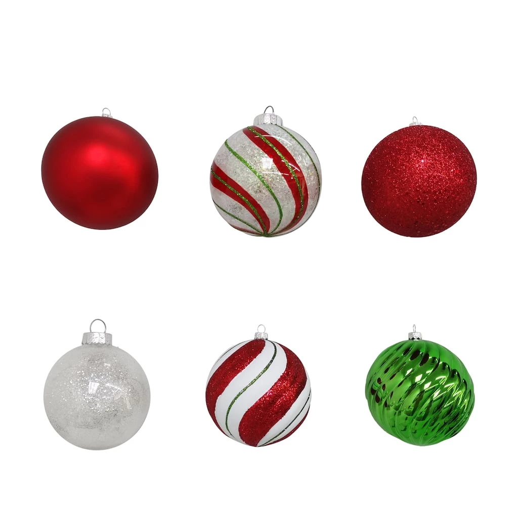 Deals ⌛ Assorted 6ct. 4.5" Red, Green & White Shatterproof Ball Ornaments by Ashland® 🎉 4 Deals ⌛ Assorted 6ct. 4.5" Red, Green & White Shatterproof Ball Ornaments by Ashland® 🎉 - Image 2