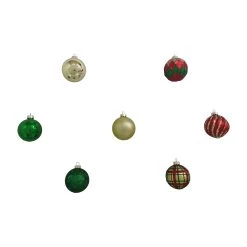 Hot Sale ✔️ Assorted Red, Green & Gold Plastic Round Ornaments by Ashland® ⌛ -Ashland Sales 10672881 7
