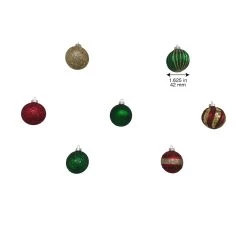 Hot Sale ✔️ Assorted Red, Green & Gold Plastic Round Ornaments by Ashland® ⌛ -Ashland Sales 10672881 9