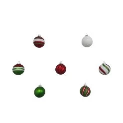 Flash Sale 👍 Assorted Red, Green & White Plastic Round Ornaments by Ashland® 🤩 -Ashland Sales 10672885 7
