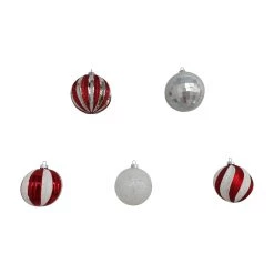 Best deal 😍 Assorted Red & White Plastic Round Ornaments by Ashland® 🎁 -Ashland Sales 10672886 3