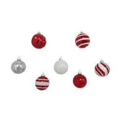 Best deal 😍 Assorted Red & White Plastic Round Ornaments by Ashland® 🎁 -Ashland Sales 10672886 6