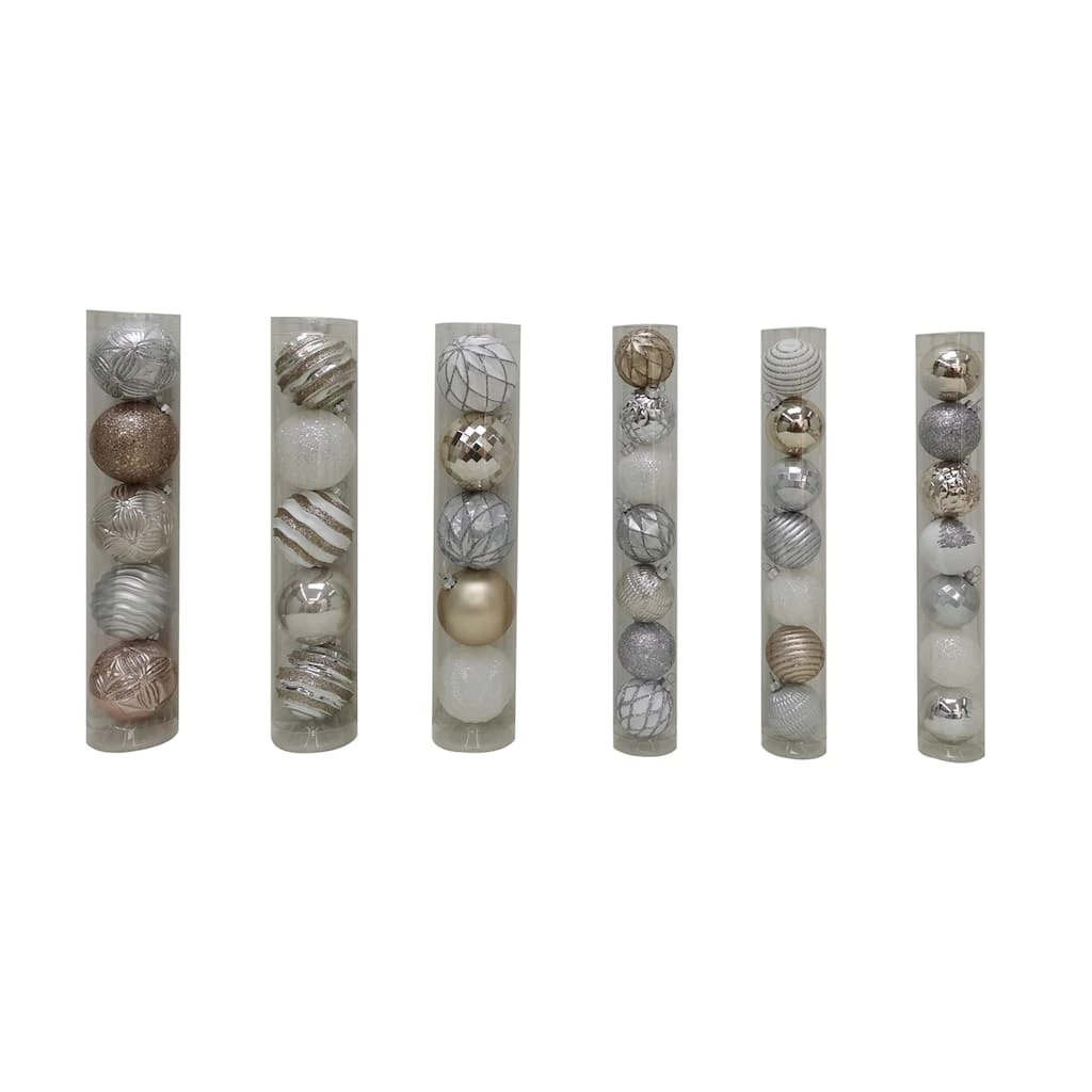 Top 10 👍 Assorted Silver & White Plastic Round Ornaments by Ashland® 😉 3 Top 10 👍 Assorted Silver & White Plastic Round Ornaments by Ashland® 😉