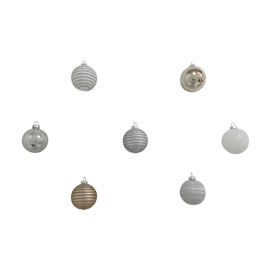 Top 10 👍 Assorted Silver & White Plastic Round Ornaments by Ashland® 😉 8 Top 10 👍 Assorted Silver & White Plastic Round Ornaments by Ashland® 😉 - Image 6
