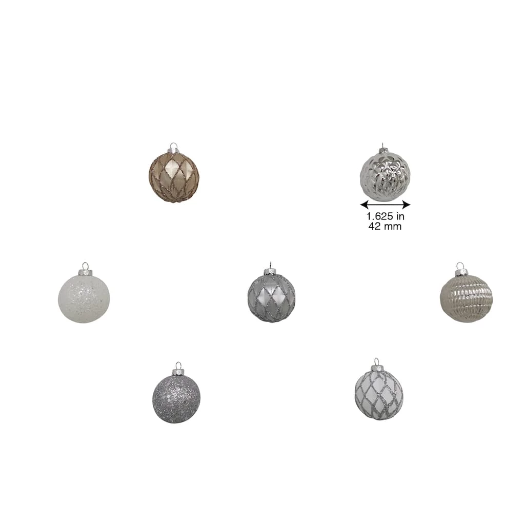Top 10 👍 Assorted Silver & White Plastic Round Ornaments by Ashland® 😉 11 Top 10 👍 Assorted Silver & White Plastic Round Ornaments by Ashland® 😉 - Image 9
