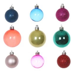 Outlet 🥰 100ct. Multicolor Shatterproof Ball Ornaments by Ashland® 😍 -Ashland Sales 10672910 2