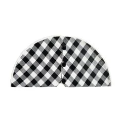 Hot Sale ✨ 48" Black & White Buffalo Check Tree 👗 Skirt by Ashland® ✔️ -Ashland Sales 10672923 3