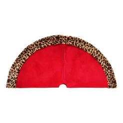 Promo ❤️ 48" Red Tree 👗 Skirt with Leopard Trim by Ashland® ✨ -Ashland Sales 10672932 3