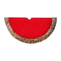Promo ❤️ 48" Red Tree 👗 Skirt with Leopard Trim by Ashland® ✨ -Ashland Sales 10672932 4