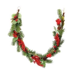 Brand new 😍 6ft. Red Berry, Pine & Eucalyptus Garland by Ashland® 💯 -Ashland Sales 10673319 2