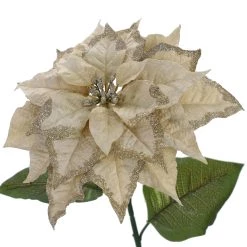 Promo 😉 Light Gold Glitter Poinsettia Stem by Ashland® 💯 -Ashland Sales 10673369 3
