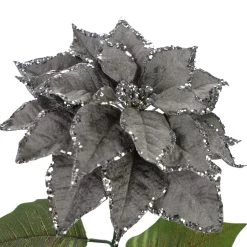 Best reviews of 🎉 Silver Glitter Poinsettia Stem by Ashland® 🎁 -Ashland Sales 10673375 3