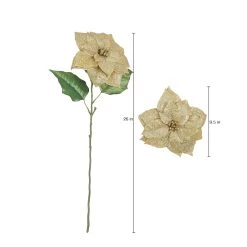 New 👏 Glitter Gold Poinsettia Stem by Ashland® ✨ -Ashland Sales 10673443 3