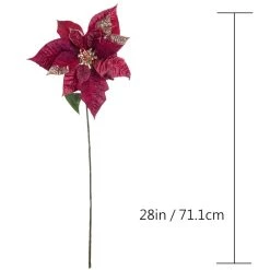 Buy 🌟 Mauve & Gold Poinsettia Stem by Ashland® 😉 -Ashland Sales 10673447 3