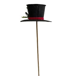 Best Sale 🤩 Black Hat with Red Poinsettia Stem by Ashland® 🎉 -Ashland Sales 10673923 2