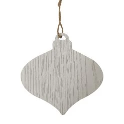 Outlet 🔔 5" White Onion Bulb Ornament by Michaels 🤩