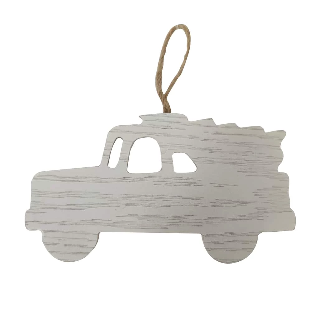 Discount 🔔 6" White Truck Ornament by Michaels 😀 3 Discount 🔔 6" White Truck Ornament by Michaels 😀