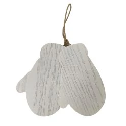 Outlet 🎁 4" White Mittens Ornament by Michaels 😍