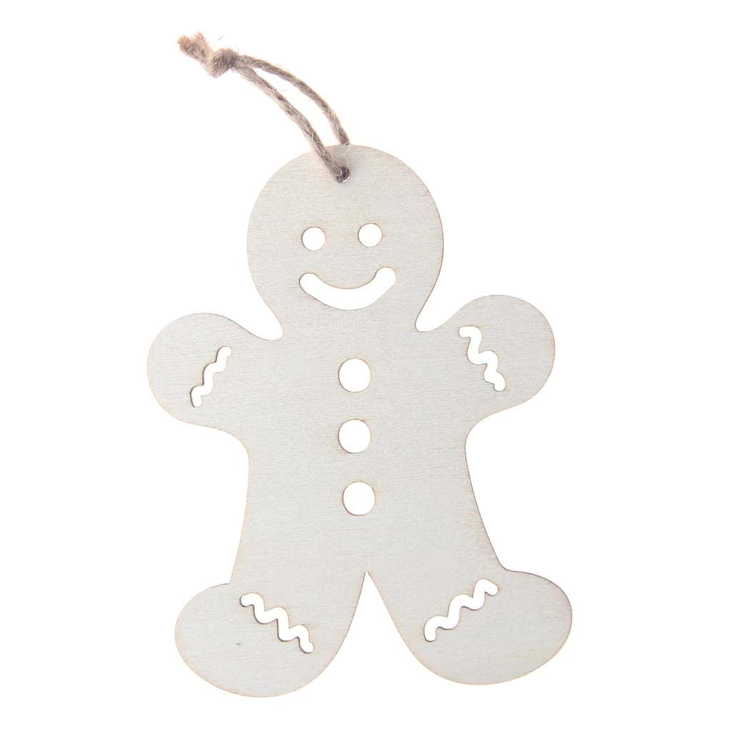 Cheapest 🥰 4" DIY Unfinished Wood Gingerbread Ornament by Michaels 🧨 3 Cheapest 🥰 4" DIY Unfinished Wood Gingerbread Ornament by Michaels 🧨