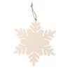 New ⌛ 5" DIY Unfinished Wood Snowflake Ornament by Michaels ❤️