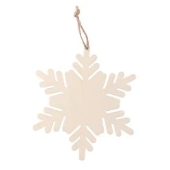 New ⌛ 5" DIY Unfinished Wood Snowflake Ornament by Michaels ❤️