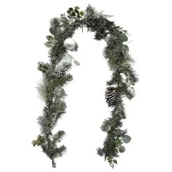 Best deal 🎉 6ft. Silver Ornament Pine Garland by Ashland® ⌛ -Ashland Sales 10674492 3