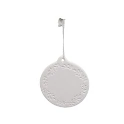 Cheap 🎉 3.5" Ceramic Wreath D.I.Y. Ornament by Michaels 🌟