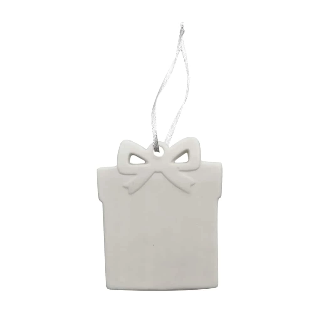 Flash Sale 💯 4" Ceramic Present D.I.Y. Ornament by Michaels ⌛ 3 Flash Sale 💯 4" Ceramic Present D.I.Y. Ornament by Michaels ⌛