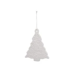Flash Sale 🥰 4" DIY Unfinished Ceramic Textured Tree Ornament by Michaels 👏
