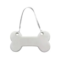 Best Sale 💯 Christmas 4" White Ceramic Bone D.I.Y. Ornament by Michaels 👍