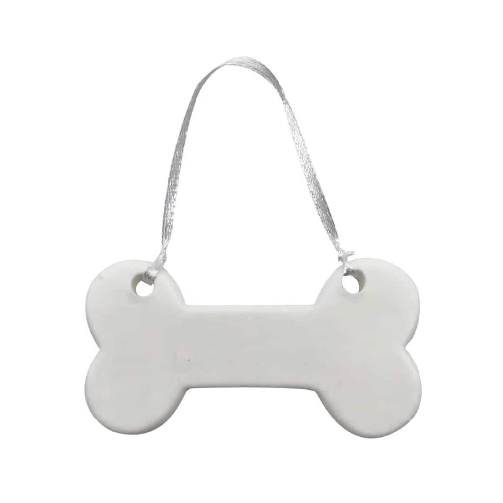 Best Sale 💯 Christmas 4" White Ceramic Bone D.I.Y. Ornament by Michaels 👍 3 Best Sale 💯 Christmas 4" White Ceramic Bone D.I.Y. Ornament by Michaels 👍