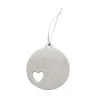 Promo 🤩 4" Unfinished Ceramic Round Heart Ornament by Michaels ❤️ -Ashland Sales 10674628 1