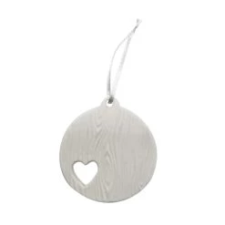 Promo 🤩 4" Unfinished Ceramic Round Heart Ornament by Michaels ❤️